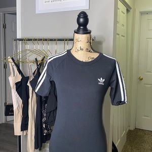 Black long Adidas dress